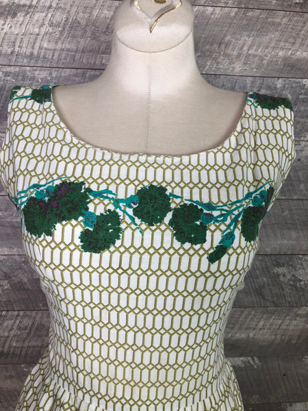 50s Jerry Gilden cotton print dress