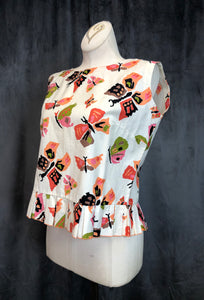 50s Ship N Shore Butterfly Top