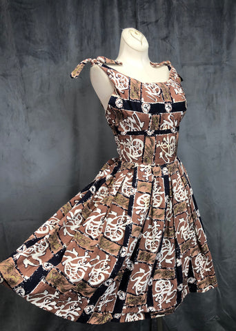 50s Alfred Shaheen Hawaiian Dress