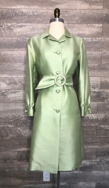 60s mod celadon green dress